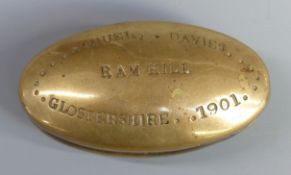 Boer War Gloucestershire Regiment trench art snuff box impressed 'Samuel Davies', Ram Hill,