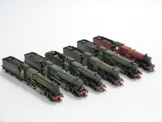 Six Hornby 00 gauge 4-6-0 locomotives Wellington, Cadbury Castle, King Charles II, King Henry