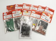 Twelve Parkside Dundas 00 gauge model railway kits, all in original packaging