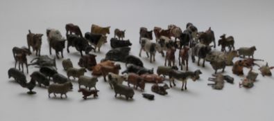 Sixty- three Britains and similar lead model farm animals