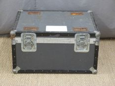 Flight or similar travelling box or trunk, width 74cm