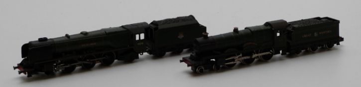Two Graham Farish N gauge 4-6-2 locomotives GWR Winchester Castle and BR City of London