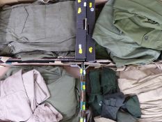 British Army collection of shirts, trousers and socks, including No2 dress and combat shirts, 2