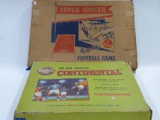 Subbuteo Continental table soccer set with floodlighting together with Super Soccer Magnetic