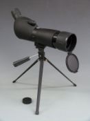 Adventuridge 20-60x60 spotting scope with tripod, lense covers and carry case.