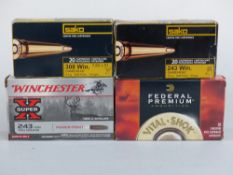 Eighty rounds of section 1 ammunition comprising twenty Sako .243 Win 90grs soft point, 20