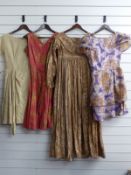 Four dresses, one Edwardian/ Victorian