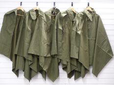 British Army five unused caps ? in green, as new