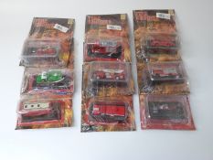 Sixty-five Del Prado Fire Engines of The World diecast model fire vehicles, all in original bubble