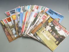 Aproximately 40 volumes of The Shooting Times c1970' and 1980's.