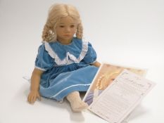 Annette Himstedt Kinder doll Alke 1994/95, numbered 441, 67cm tall, in original box with certificate