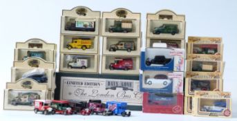 Thirty-nine Lledo Days Gone diecast model vehicles including The Bus Collection limited edition