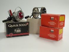 Dam International Pescador 1478-m multiplier fishing reel in box (unused) Dam Quick 5000 fixed spool