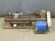 Small wood turning or similar lathe