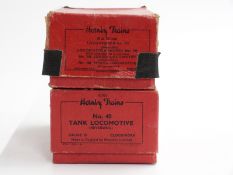 Two Hornby 0 gauge clockwork Tank Locomotives 0-4-0 1842 No.40 and BR 0-4-0 82011 101, both in