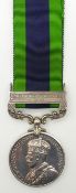 George V British Army Indian General Service Medal with North West Frontier 1930-31 clasp named to