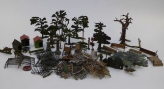 Ninety-Seven Britains and similar lead model farm accessories and buildings
