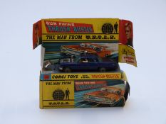 Corgi Toys diecast model The Man From UNCLE Thrush Buster 497, in original box with display stand