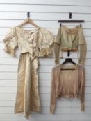 Victorian cream blouse, dress front and blouse