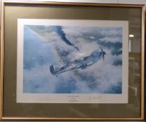 Robert Taylor print 'Victory over Dunkirk', signed by the artist and Bob Stanford Tuck, one of a