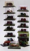 Eighteen Hacette 1:72 scale diecast model tractors, all in original display boxes