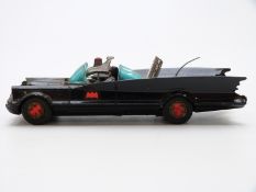 Corgi toys diecast model Batmobile 1st type with no tow hook, 267 together with various decals