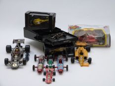Eleven Dinky Toys, Tri-ang Minic Highway Collection, Burago, Corgi, Minichamps and similar diecast