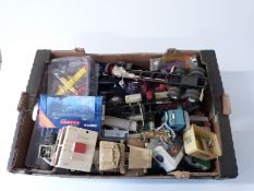 A collection of Corgi and similar diecast model vehicles, some in original boxes