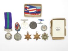 British Army WWII medal group awarded to 22123787 Pte W G Walker Devonshire Regiment, comprising