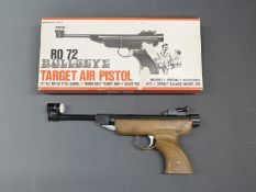 Bullseye R072 .177 target air pistol, in original box, serial number 032113