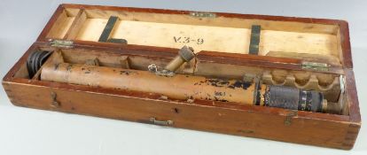 W Ottoway & Co Ltd 1917 gunsighting telescope, in box