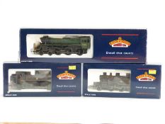 Three Bachmann 00 gauge BR locomotives 4-6-0 Standard Class 4MT 75003 31-106A, 0-6-0 Class 8750