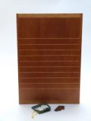 Wooden shove ha'penny board, 55 x 37cm