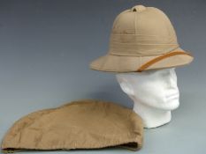 WWII British Military sola topee or pith helmet