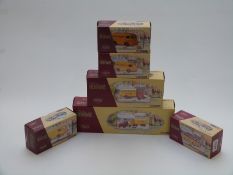 Six Corgi Heritage Collection limited edition diecast model Pinder Zoo vehicles, all in original