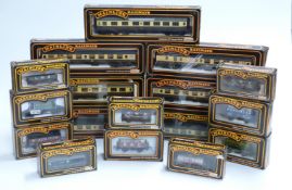 Seventeen Mainline 00 gauge coaches and wagons, all in original boxes