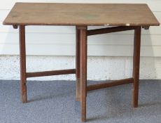 Peter van der Waals for Ernest Gimson Cotswold School Arts and Crafts oak folding table with