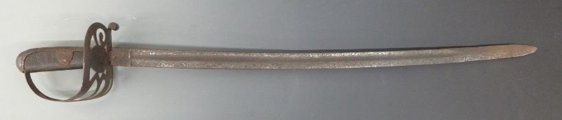 Italian Style 1888 pattern sword. Blade length 66cm.