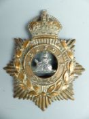 Norfolk Regiment other ranks helmet plate c1902