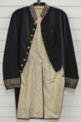 Late Georgian/Victorian frock coat with Order of the Garter/Royal Engineers full set of buttons
