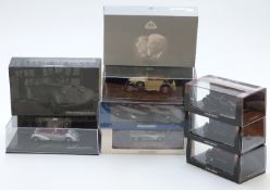 Seven Minichamps diecast model cars including Paul's Model Art HORCH 855 Special Roadster, The