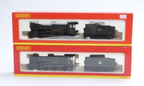 Two Hornby 00 gauge BR 4-6-0 County Class locomotives County of Devon R2461 and County of Salop