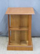 An oak four sided bookcase, W52 x H72cm