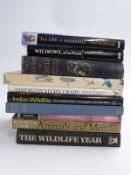 Collection of wildlife related books including Morning Flight by Sir Peter Scott.
