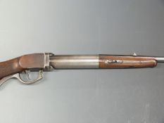 Oscar Will Bugelspanner .177 underlever air rifle with chequered grip, metal butt plate, alignment