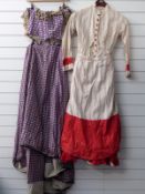 Victorian dress with bustle and jacket and another Victorian dress