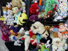A large quantity TYBeanie Babies and Beanie Buddies