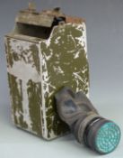 Russian heavy calibre machine gun ammunition case for a tank and a gas mask