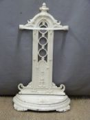 Cast iron umbrella stand with kite mark verso, height 78cm