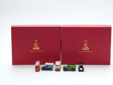 Two Lledo The Raleigh 1:43 scale limited edition diecast model vehicle sets, both in original